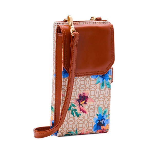 Time and Tru | Bags | Nwt Crossbody Wallet Purse Floral By Time And Tru ...